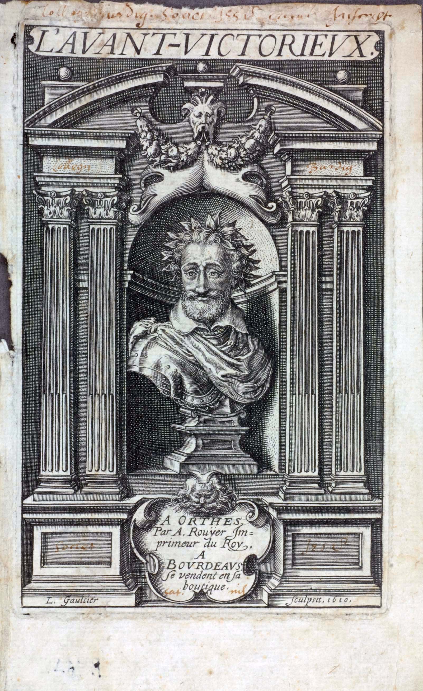 Henri IV en buste., Léonard Gaultier, 1610