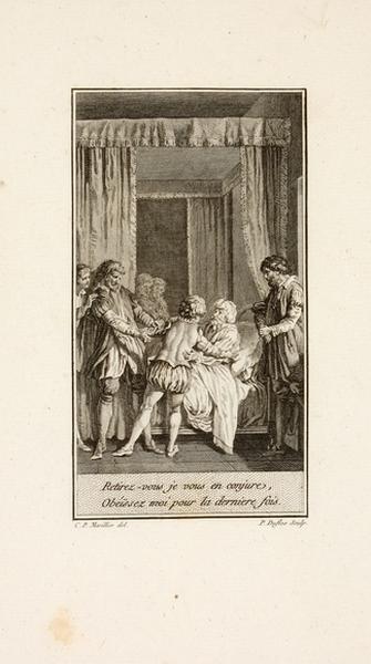 Mort de La Gaucherie, précepteur d'Henri IV (titre factice), Clément Pierre Marillier, 1790