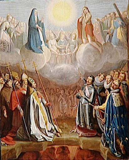 Henri IV, l'Empereur et le pape se recommandant à la Vierge et au Christ_0