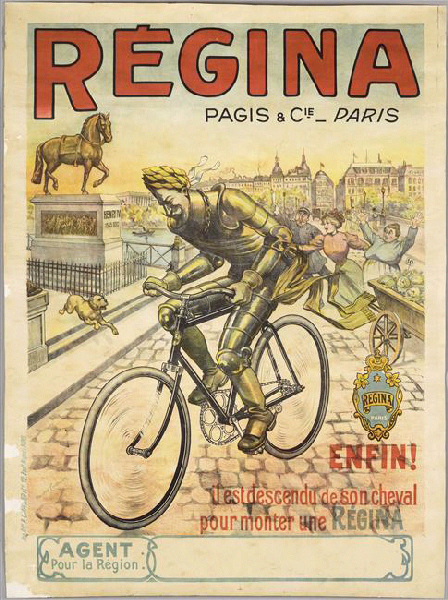 Affiche publicitaire pour le vélocipède Régina_0