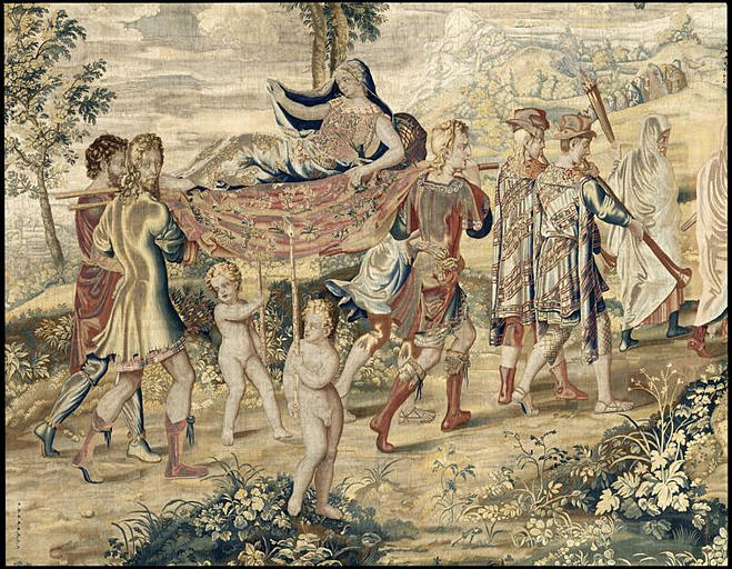 Histoire Psyché : Psyché portée sur la montagne (3e tenture)_1