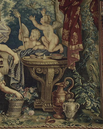 La Galerie de Saint Cloud : Printemps - Mariage de Zéphyr et Flore (4e tenture)_3