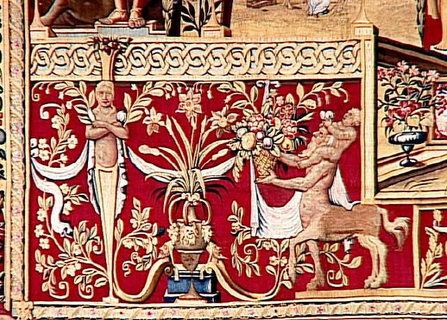 Les Mois Arabesques : Avril - Vénus et l'Amour (1ère tenture) ; dit aussi : Les Mois grotesques_2