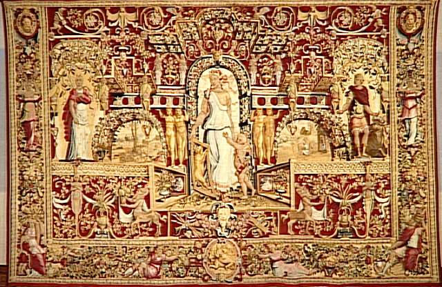Les Mois Arabesques : Avril - Vénus et l'Amour (1ère tenture) ; dit aussi : Les Mois grotesques_0