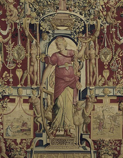 Les Mois Arabesques : Novembre - Diane - Battage du blé ; dit aussi : Les Mois grotesques_1
