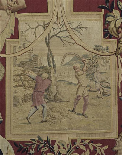 Les Mois Arabesques : Novembre - Diane - Battage du blé ; dit aussi : Les Mois grotesques_3