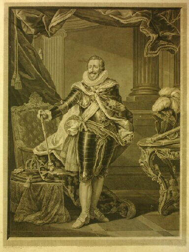 Portrait d'Henri IV (titre factice), François Anne David, 1816
