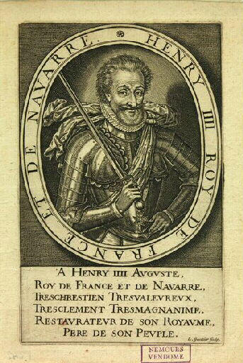 Henri IV à l'écharpe flottante, en armure, tourné vers la droite_0