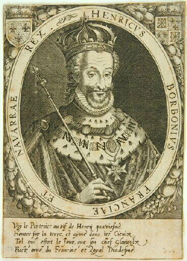 Henricus Borbonius Rex Franciae et Navarrae (titre d'origine) ; Henri de Bourbon, roi de France et de Navarre (titre traduit)_0