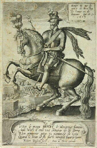 Henri IV à cheval, Robert Boissard, 1603