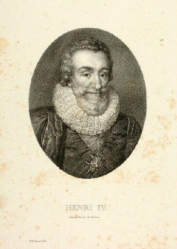 Henri IV en buste, de face, Nicolas Henri Jacob, 1847 vers,1850 vers
