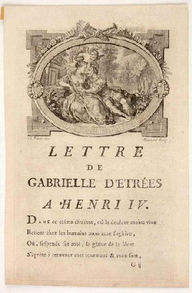 Lettre de Gabrielle d'Estrées à Henri IV (titre inscrit)_0