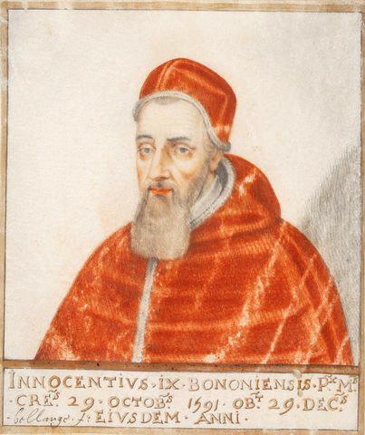 Portrait du pape Innocent IX, Thierry Bellangé, 1ère moitié 17e siècle