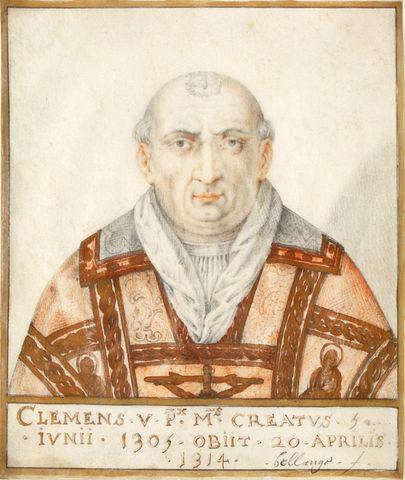 Portrait du pape Clément V, Thierry Bellangé, 1ère moitié 17e siècle