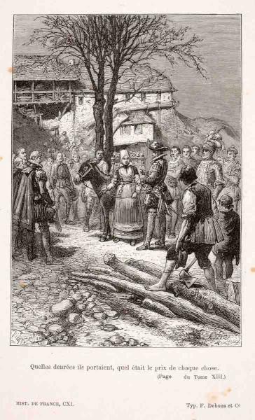 Quelles denrées ils portaient, quel était le prix de chaque chose, Désiré Mathieu Quesnel, 1900 vers