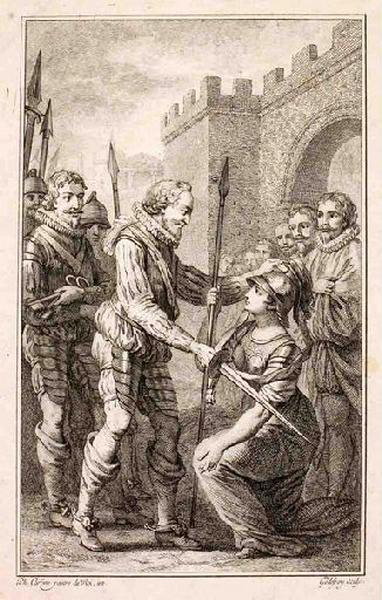 Entrée d'Henri IV à Paris le 22 mars 1594 (titre factice), François Godefroy, 1770 vers