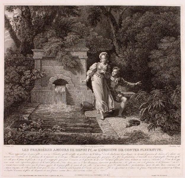 Les premières amours de Henri IV, ou l'origine de conter Fleurette. Rendez-vous à la fontaine(n° II)_0