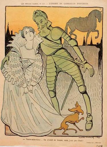 L'Ombre de Gabrielle d'Estrées (titre inscrit), Lucien Marie François Metivet, 1899