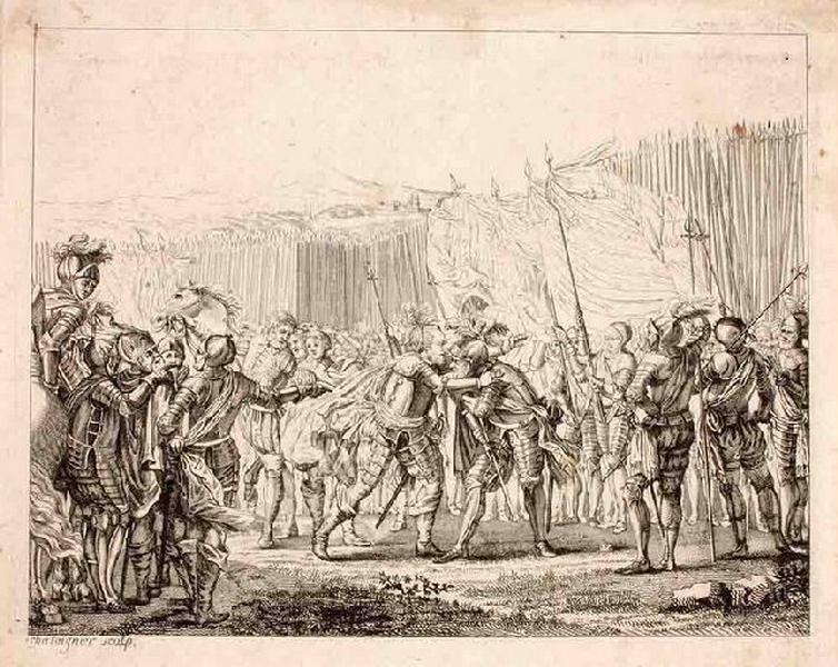 Henri IV fait une réparation publique au colonel Schomberg, au matin de la bataille d'Ivry_0