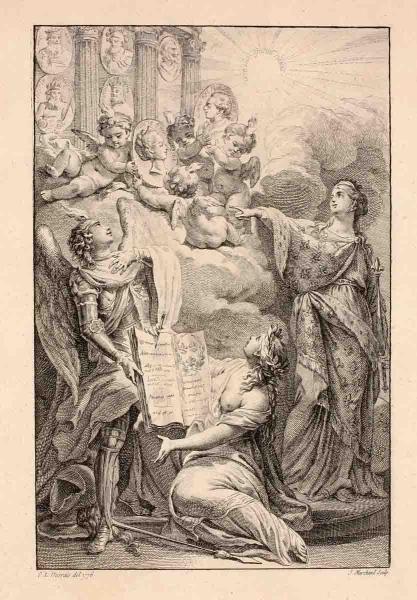 Henri IV et Louis XVI (titre factice), Jacques Marchand, 1776