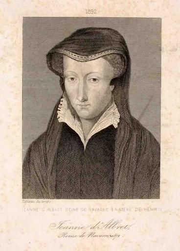 Jeanne d'Albret en buste en habit de veuve_0