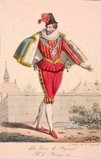 Le Duc de Joyeuse (titre inscrit), Hippolyte Lecomte, 1830 vers