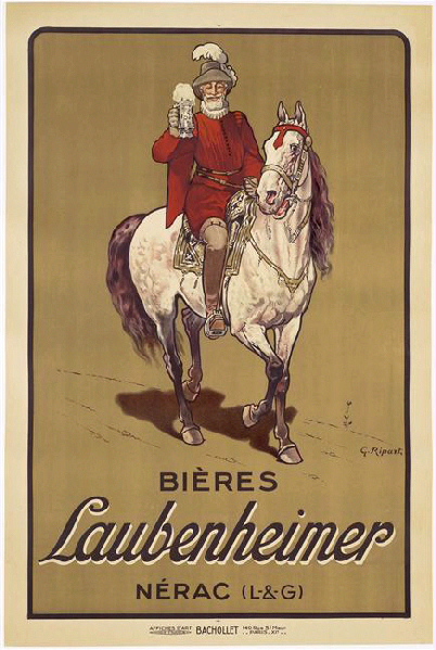 Bières Laubenheimer, Georges Ripart, 1920,1930