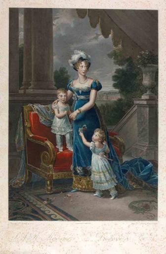 S.A.R Madame la Duchesse de Berri, Adolphe Alexandre Joseph Caron, 1829
