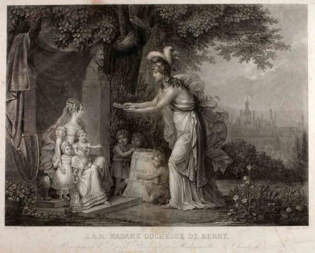 SAR Madame duchesse de Berry, M.le duc de Bordeaux (et Mademoiselle à Chambord)_0