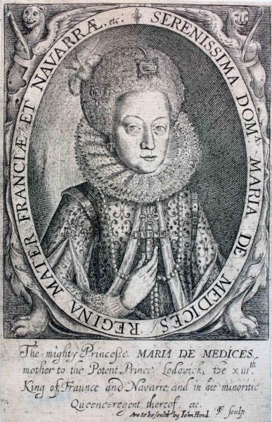 Marie de Médicis en buste, Thomas Cockson, 1602