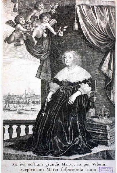 Marie de Médicis assise sous un dais (titre factice)_0