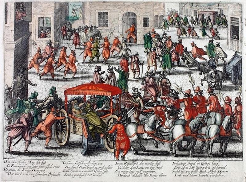 14 mai 1610. Assassinat de Henri IV, François Hogenberg, 4e quart 16e siècle, 1er quart 17e siècle