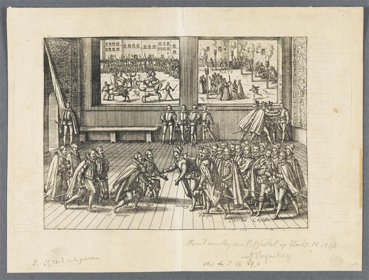 27 décembre 1594. L'attentat et supplice de Chatel, François Hogenberg, 4e quart 16e siècle