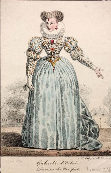 Gabrielle d'Estrées, Hippolyte Lecomte, 1830 vers