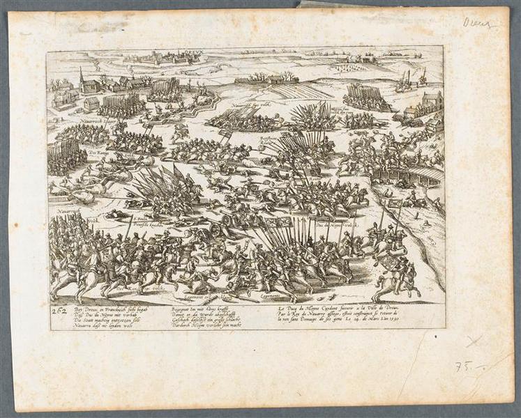 Le duc du Meyne se retire de Dreux.14 mars 1590_0