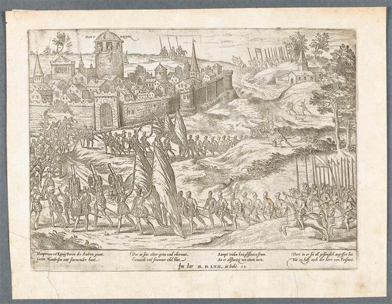 Prise de Montbrison. 29 Juillet 1562, François Hogenberg, 1585 vers