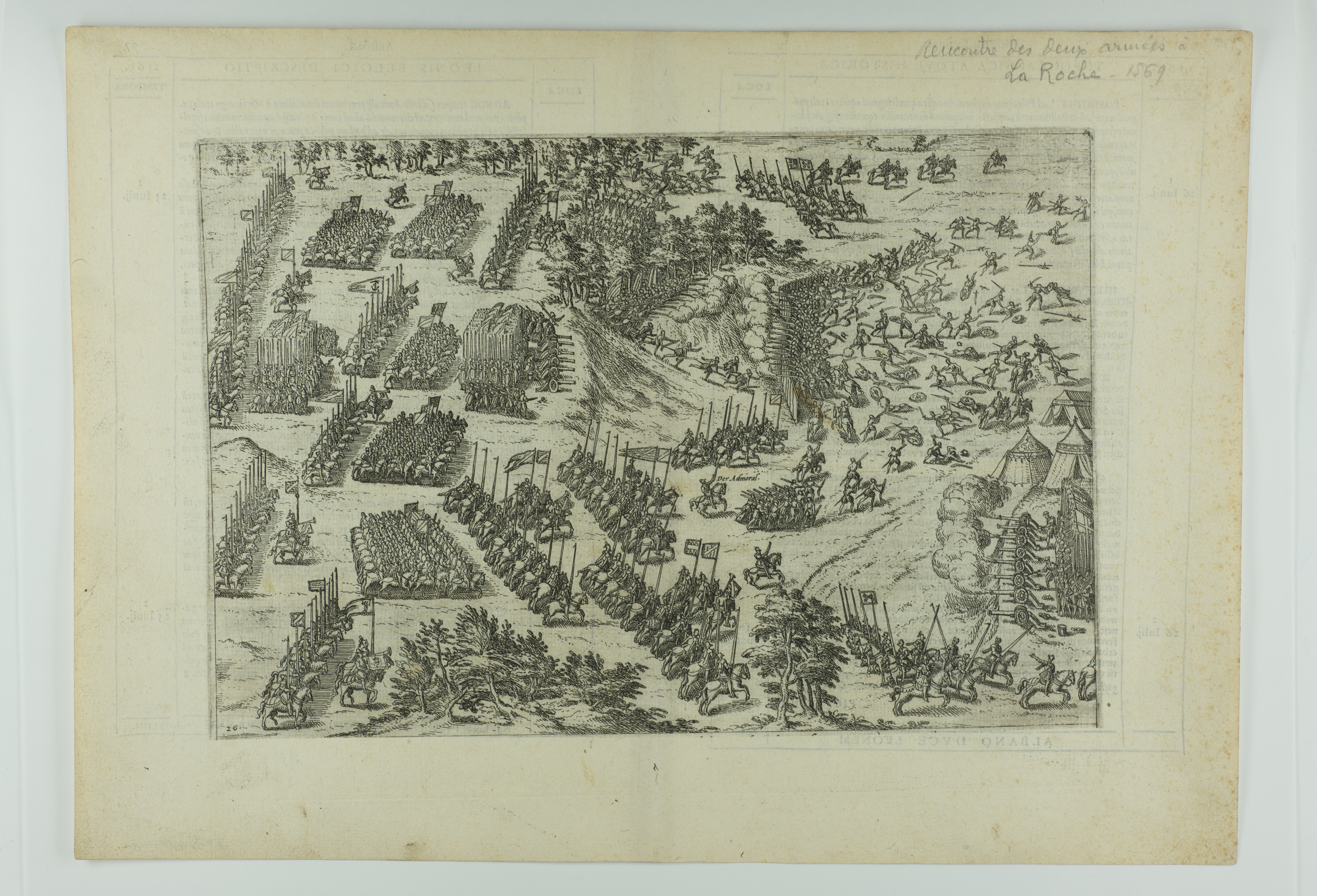 La bataille de La Roche-l'Abeille.25 juin 1569, François Hogenberg, 1585 vers