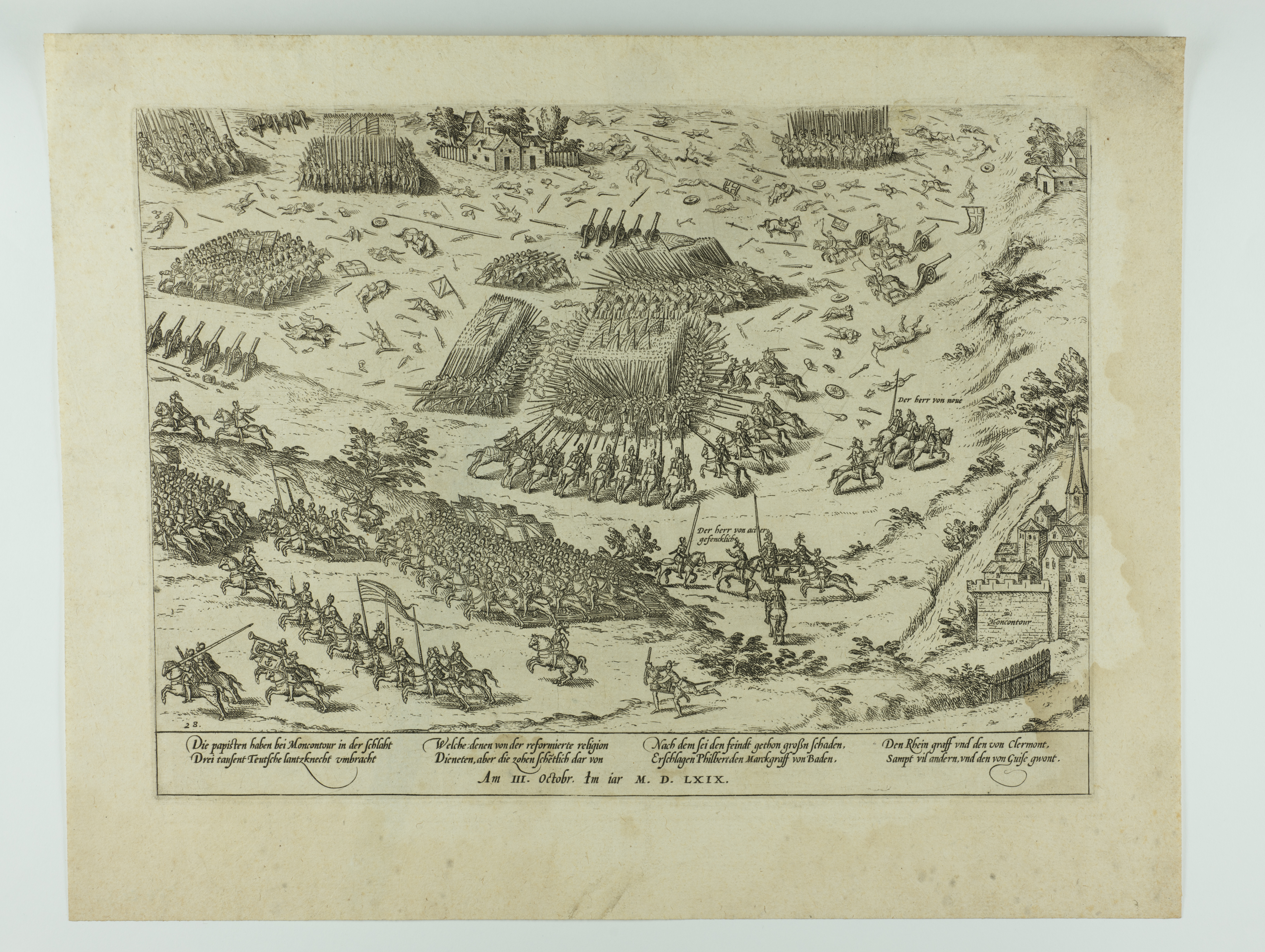 La bataille de Moncontour. 3 octobre 1569., François Hogenberg, 1585