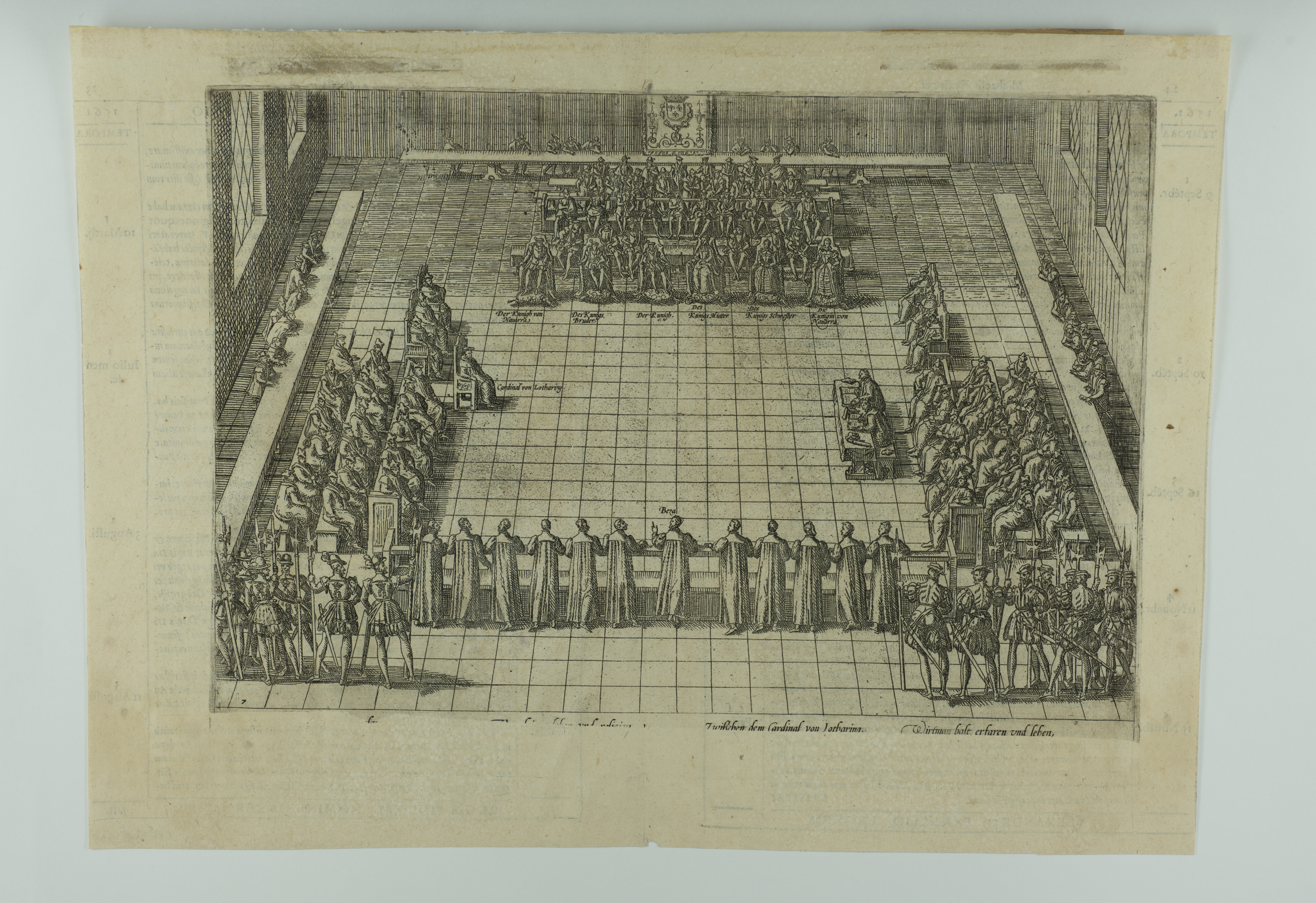 Le colloque de Poissy.9 septembre 1561, François Hogenberg, 1585