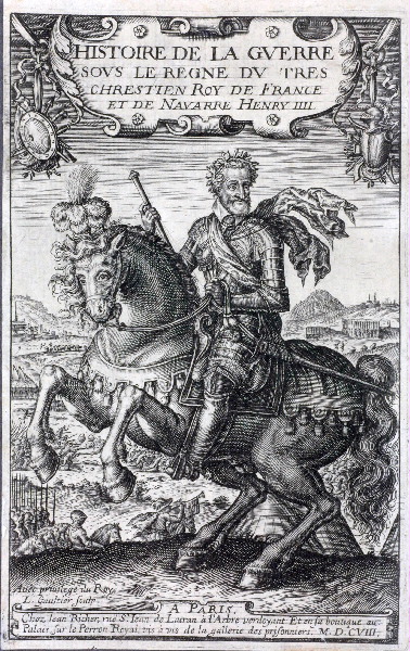 Histoire de la guerre. Henri IV à cheval_0