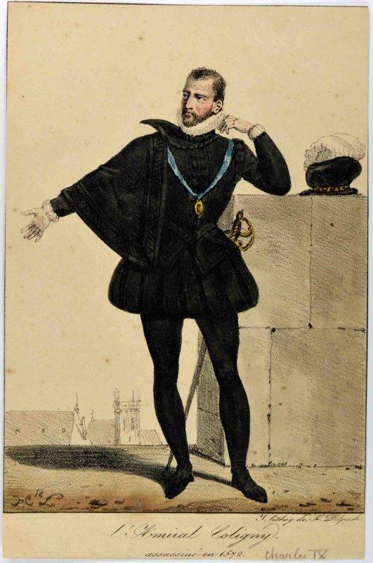 L'Amiral Coligny assassiné en 1572, François Séraphin Delpech, 1820-1830