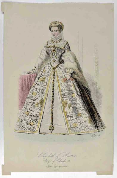 Elisabeth d'Autriche reine de France, Hippolyte Louis Emile Pauquet, 1868