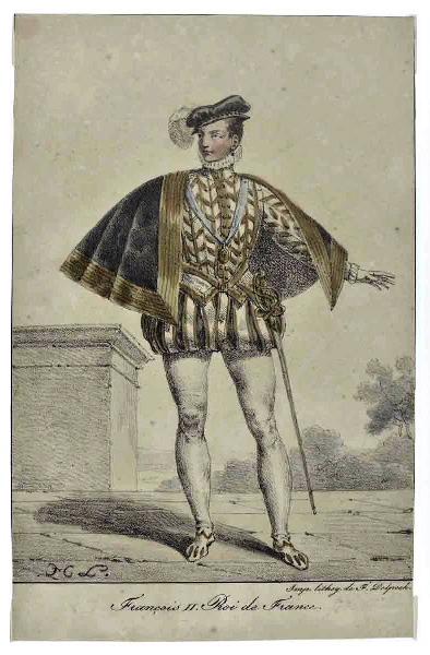 François II, roi de France, Hippolyte Lecomte, 1830 vers