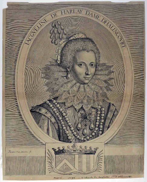 Jacqueline de Harlay, dame d'Halincourt, Théodor Van Merlen, 1596 ,  1620