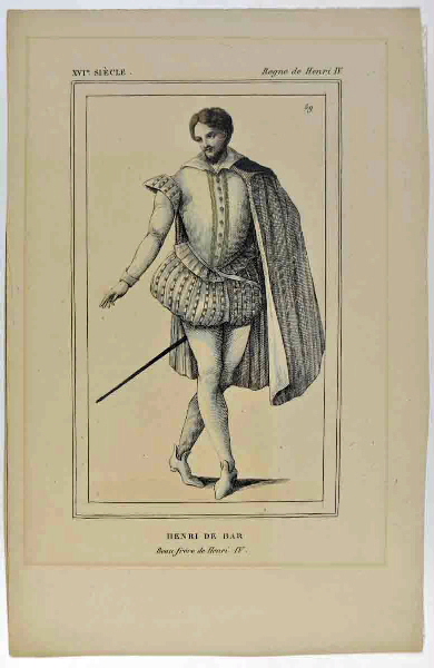 Henri de Bar, beau frère de Henri IV, Léopold Massard, 1834-1839