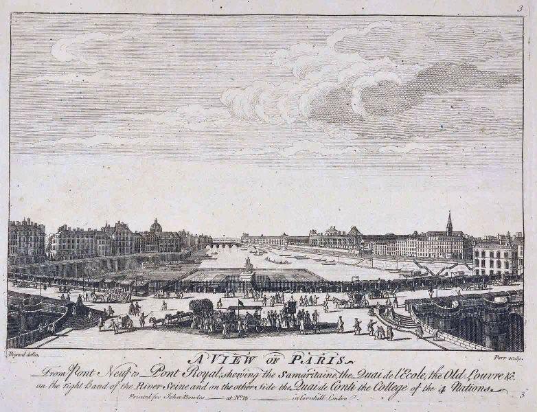 Une vue de Paris (titre traduit) ; A view of Paris (titre d'origine), Parr, 2e moitié 18e siècle