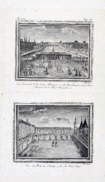 La statue équestre d'Henri IV et le Pont au Change, François Nicolas Martinet, 1780 vers