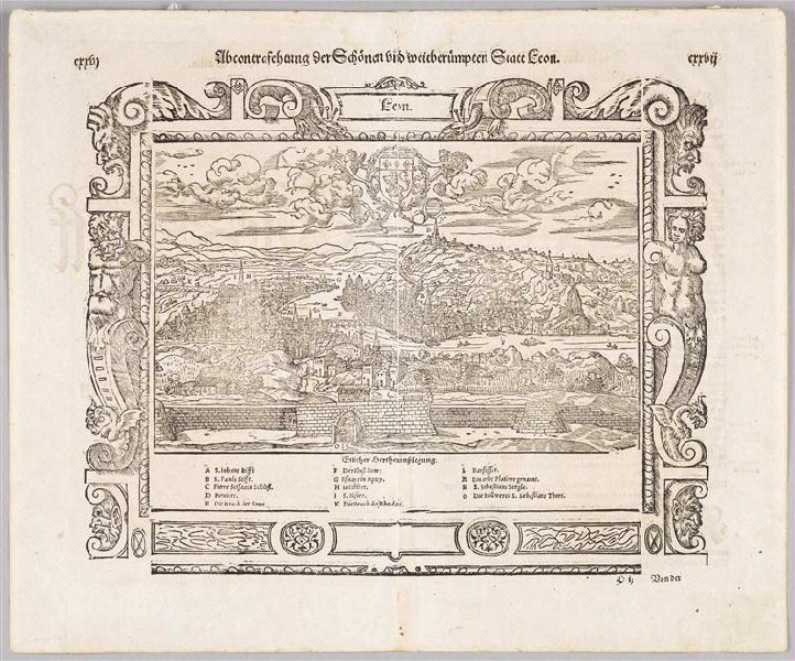 Plan de Lyon, Sebastian Munster, 2e quart 16e siècle