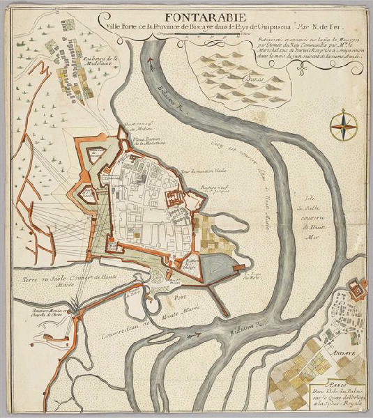 Fontarabie, ville forte de la province de Biscaye, Charles Inselin, 1719