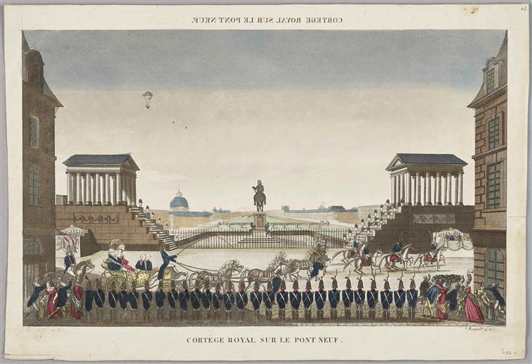 Entrée de Louis XVIII à Paris le 3 mai 1814, Charles Pierre Joseph Normand, 1814